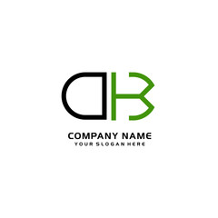 Icon Design Logo Letters OK Minimalist, oval-shaped logo, with colors, black, green, orange