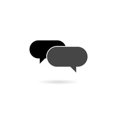 Speech bubbles icon sign. Dialogue icon