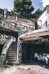 Abandoned and destroyed place