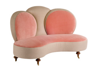 modular bright pink beige colour sofa couch