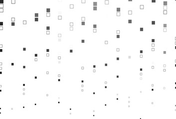 Light Silver, Gray vector pattern with crystals, rectangles.