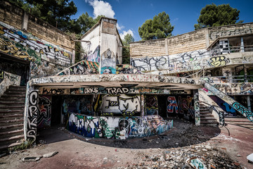 Abandoned and destroyed place