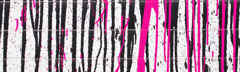 Abstract red and black paint drips on a white background,banner. © Юлия Усикова