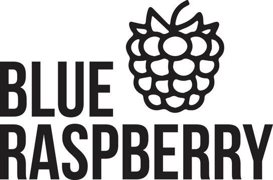 Blue Raspberry Fruits Symbol Icon