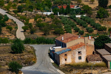 Aldea de Benizar, situado a mas de 800 sobre el nivel del mar , pertenece a Moratalla en región de Murcia (España) © Manuel
