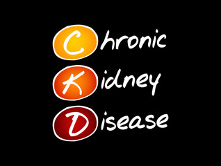 CKD - Chronic Kidney Disease acronym, medical concept background