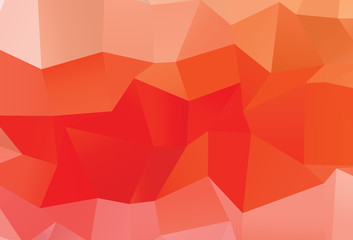 Light Red vector polygonal pattern.