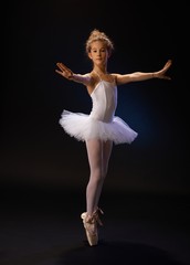 Ballet dancer in beautiful pose