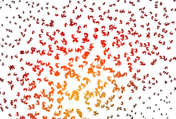 Light Red, Yellow vector texture with random forms.