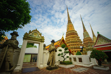 Wat Pho or Wat Phra Chetuphon in Bangkok Thailand