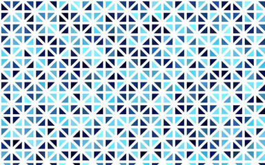 Light BLUE vector backdrop with lines, triangles. Triangles on abstract background with colorful gradient. Pattern for commercials.
