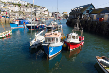 Fototapeta premium Mevagissey Harbour in Cornwall UK