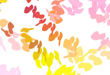 Fototapeta na wymiar Light Pink, Yellow vector template with memphis shapes.