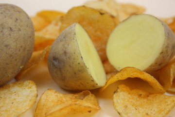 Kartoffelchips, nicht gesund aber lecker