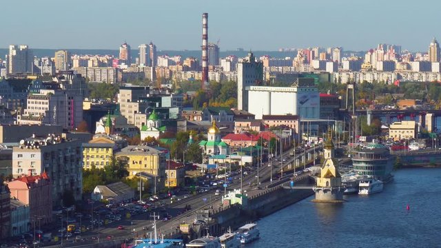 Kiev city capital of Ukraine landscape