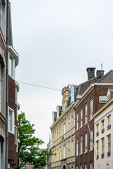 Obraz premium MAASTRICHT, THE NETHERLANDS - june 10, 2018: Antique building view in Old Town Maastricht, Netherlands.