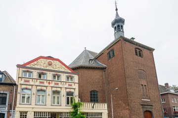 Obraz premium MAASTRICHT, THE NETHERLANDS - june 10, 2018:Traditional Cathedral building in Maastricht, Netherlands.