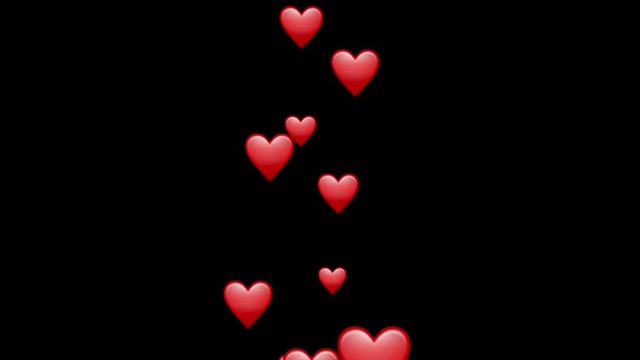 Spread Heart Icon Of Social Media. Thumb Liker Animated Png Background