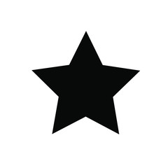 Black star - vector icon . star icon