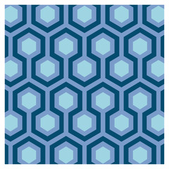 Seventies blue wallpaper