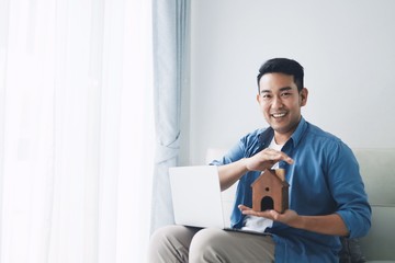 portrait of a man with cup of coffee