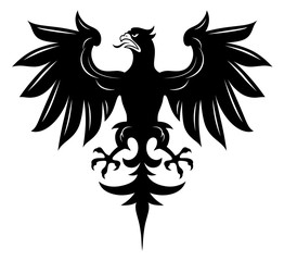 Simple heraldic eagle