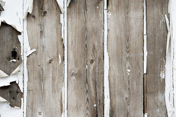 Texture of peeling wood paint.