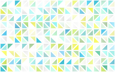 Light Green, Yellow vector seamless pattern in polygonal style. Modern abstract illustration with colorful triangles. Design for textile, fabric, wallpapers.