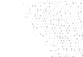 Light Silver, Gray vector pattern with crystals, rectangles.