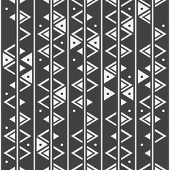 Geometric seamless pattern. Ethnic style. Border. Fabric. Wrapping paper.