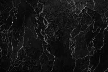 black textured wall closeup