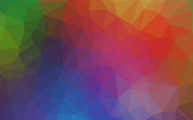 Light Multicolor, Rainbow vector blurry triangle texture. Colorful illustration in Origami style with gradient.  Elegant pattern for a brand book.