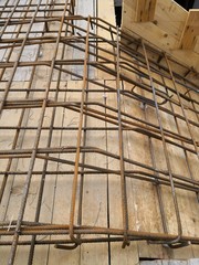 building site, reinforcement for concrete ready for concrete casting
