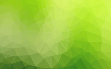 Fototapeta na wymiar Light Green vector polygon abstract backdrop. A completely new color illustration in a vague style. Brand new style for your business design.