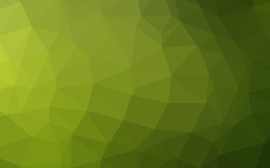 Light Green, Yellow vector polygon abstract background. Shining colored illustration in a Brand new style. The best triangular design for your business.