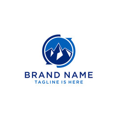 Mountain icon Logo Template Vector illustration design