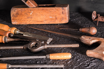 Old carpentry tools