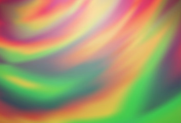 Light Green, Red vector colorful blur backdrop.