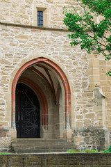 Fototapeta na wymiar Door of church in Eppingen, Germany