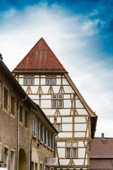 Fototapeta na wymiar half timbered house with in Eppingen, Germany 
