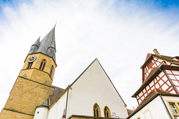 Tower of Unsere Lieve Frau Church in Eppingen, Germany