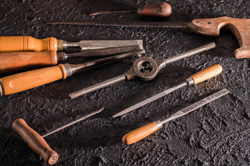 Old carpentry tools