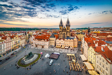 The Church of Mother of God before Tyn in Prague, Czech Republic.