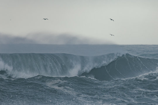 Stormy clouds against sea
