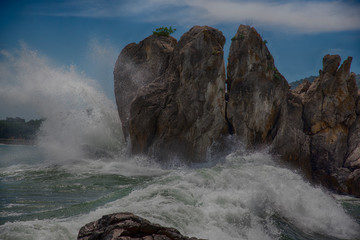 Beautiful seascape. Gurzuf, Crimea