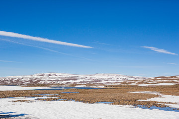 puddles on Putorana Plateau, Taimyr. Krasnoyarsk region