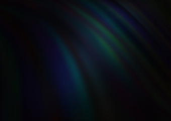 Dark Black vector backdrop with bent lines. Glitter abstract illustration with wry lines. Marble style for your business design.