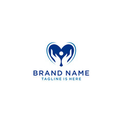 Fun people Healthy Life Logo template
