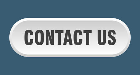 contact us button. contact us rounded white sign. contact us