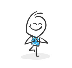 Stickman Blue: Healthy, Yoga. (Nr. 79)	